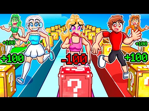 Fortnite Lucky Block Race But I RIGGED Emma's Blocks...