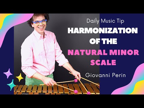 The Harmonization of the Natural Minor Scale #jazzvibraphonelesson #jazzchords #jazzharmonization