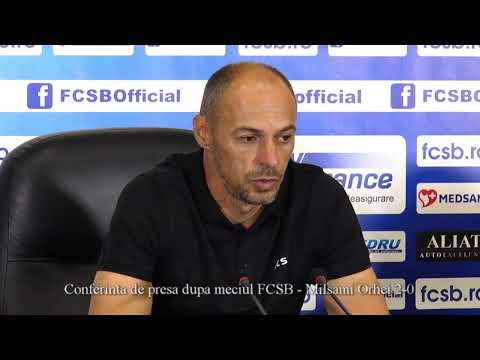 Conferinta de presa dupa meciul F.C.S.B. - Milsami Orhei 11.07.2019