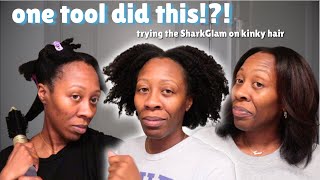 The New SharkGlam TRANSFORMED my coily hair to straight| I was shocked by the results 