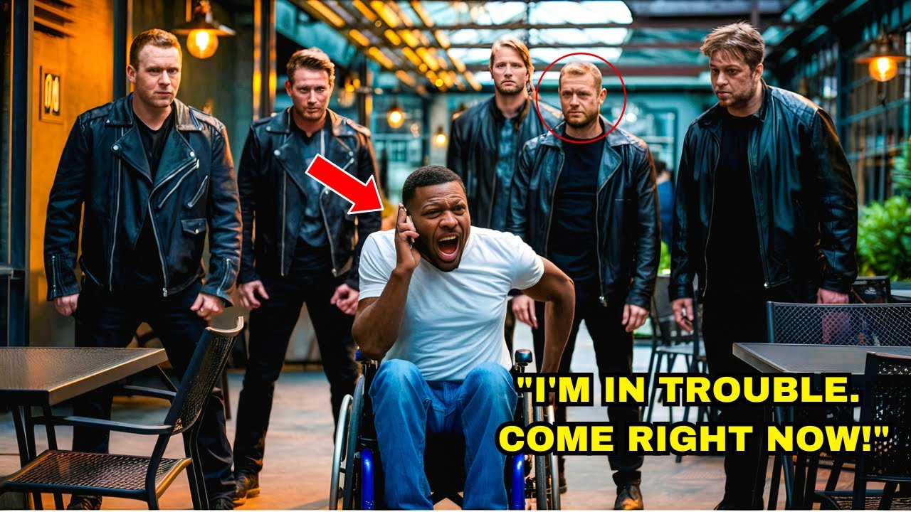 Bikers Bully a Disabled Black Man, They Turn Pale When He Makes A Shocking Phone Call