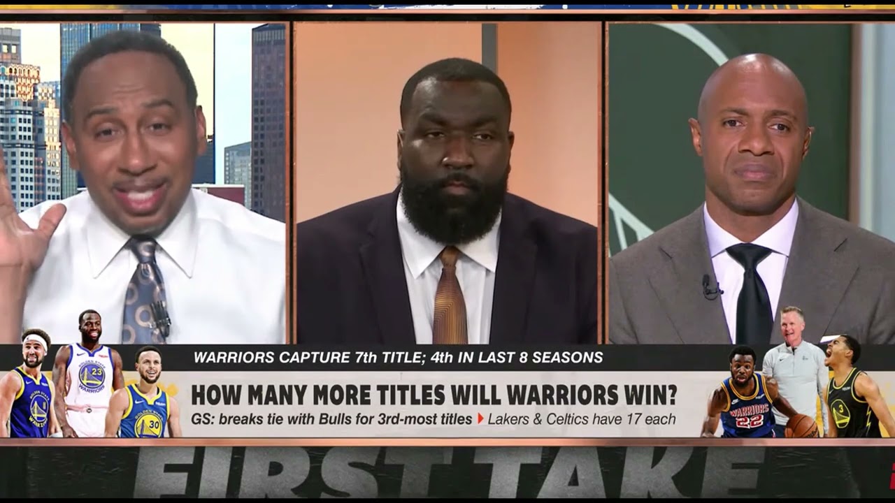 'I was right & y'all were wrong!'   Stephen A  Predicting the Warriors will win it again next year
