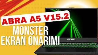 MONSTER ABRA A5 V15.2 EKRAN ONARIMI.MONSTER EKRAN DEĞİŞİMİ VE  #electronic #laptop #repair #pc