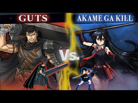 [MUGEN] AI BATTLE - Guts vs Akame Ga Kill
