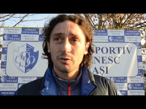 Florin Şoavă, după Filiaşi - Şirineasa 2-0