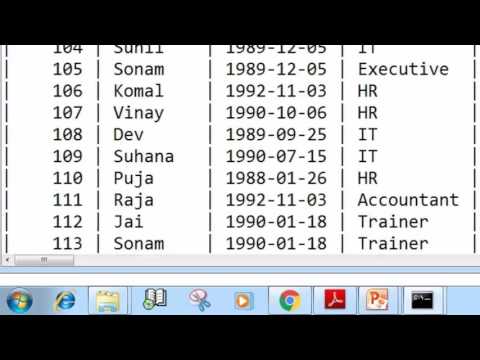 1 Introduction to SQL Hindi