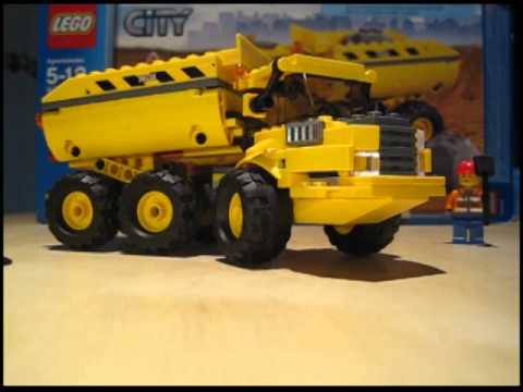 YouTube thumbnail: LEGO City 7631 Dump Truck Review