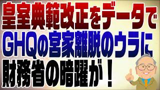 1512回　皇室典範改正をデータでスッキリ解説　宮家離脱の裏に財務省が絡んでいた