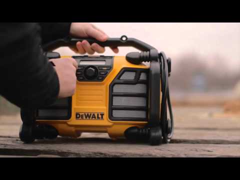 DEWALT DCR015 12V/20V MAX* Worksite Charger/Radio - Device Storage Box