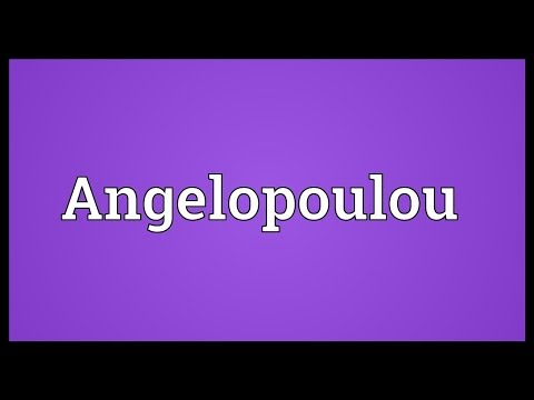 Angelopoulou Meaning