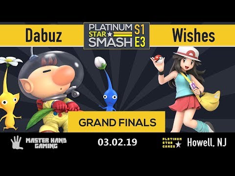 Platinum Star Smash S1:E3 - Dabuz (Olimar) vs Wishes (Pokemon, Ice Climbers) - Grand Finals
