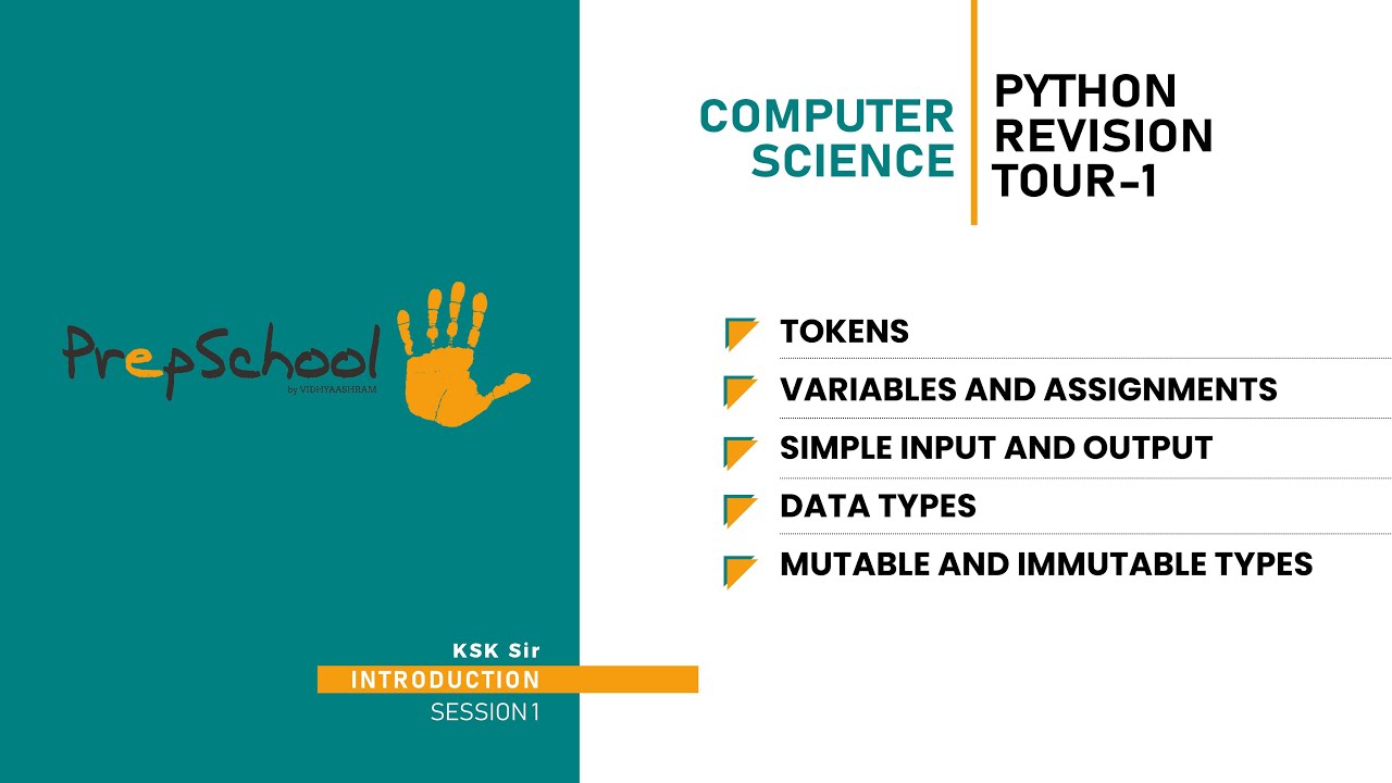DAY 01 | COMPUTER SCIENCE | CBSE XII | PYTHON REVISION TOUR-1 | L1