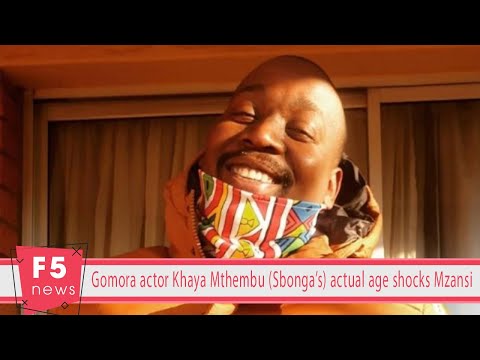 Gomora actor Khaya Mthembu Sbonga’s actual age shocks Mzansi