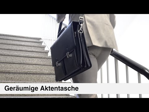 Artikelvideo 1 für Alassio Aktentasche VENETO Lederimitat schwarz 47118, Artikelnummer 897207