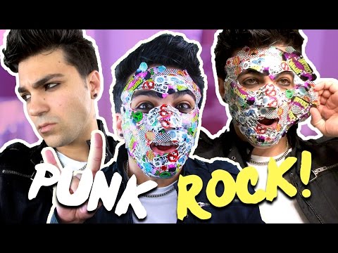100 LAYERS OF BANDAGES ON MY FACE: PUNK ROCK EDITION | Daniel Coz Video
