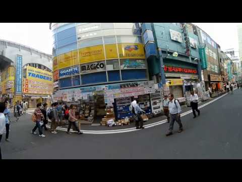 Tokyo Akihabara quick tour on bike with Xiaomi 360