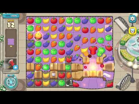 We Bare Bears Match3 Repairs Level 2536, 28 Moves (Use Boosters)