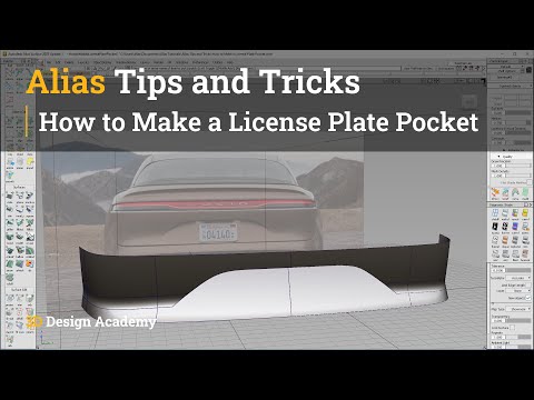 Alias Tips and Tricks 19 - How to Make a License Plate Pocket