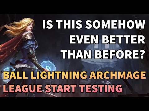 Ball Lightning Archmage Ascendant - Path of Exile 3.13 League Start Testing - BETTER Than Before?