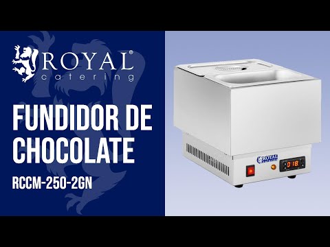 vídeo - Fundidor de chocolate - 2 contenedores GN 1/4