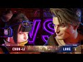 Street Fighter 6 Showcase - Li-Fen vs. Alt Luke