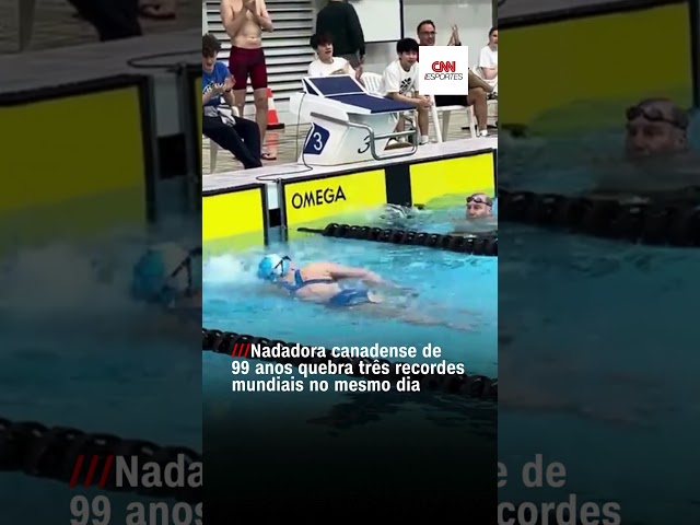 #shorts - Nadadora de 99 anos quebra três recordes mundiais | CNN ESPORTES
