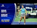 Sorana Cirstea vs. Karolina Muchova Full Match | 2023 US Open Quarterfinal