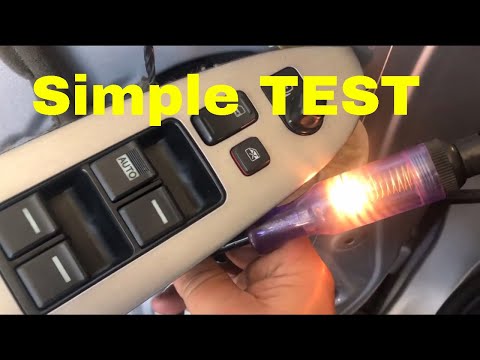 ⚡️How To Test Fix Power Windows Bad Motor or Switch?