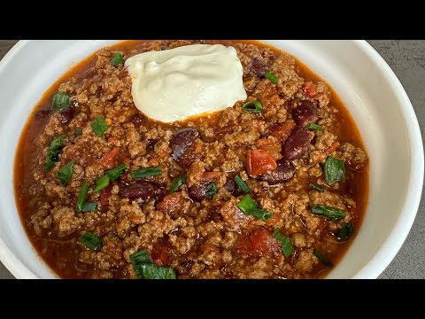Bestes Chili con Carne Rezept. Einfach und schnell zubereitet