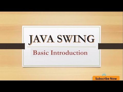 Introduction To Java Swing Components Java Graphical User Interface Tutorial Swing Basics 0