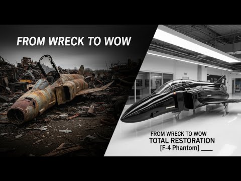 ASMR Jet Restoration! Abandoned F-4 Phantom II Brought Back to Life