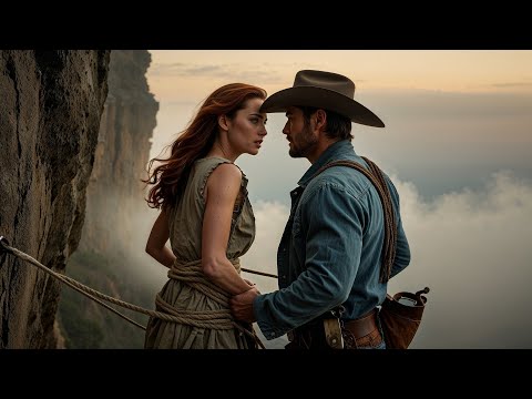 Bound on a Cliff Until the Cowboy Rode Through the Midnight Fog & Whispered Sweet Desires in Her Ear