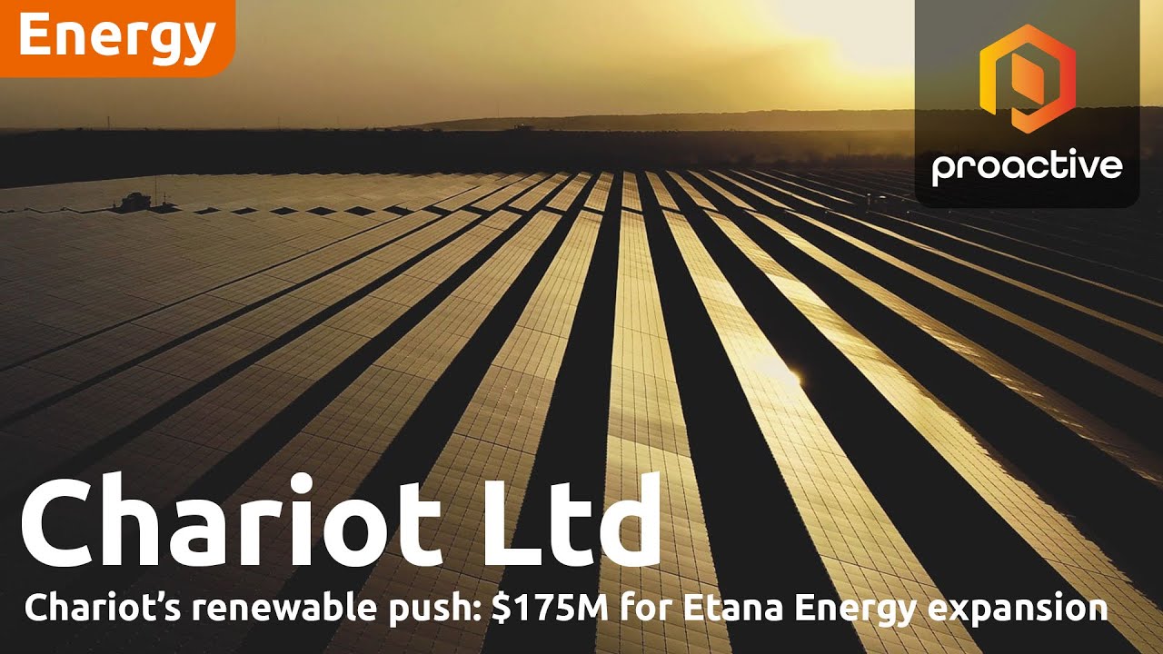 Chariot CFO on  $175M financing and 75MW solar project 