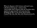 Rufus Wainwright - Sonnet  29 - Shakespeare
