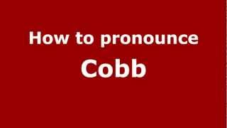 How to pronounce Cobb