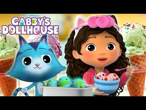 We ALL Scream for ICE CREAM! 🍦 Gabby's Marathon | GABBY'S DOLLHOUSE