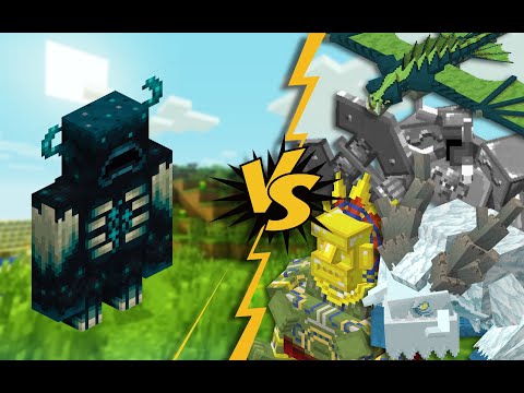 Surin Play - Warden VS Mowzie's Mobs || Minecraft [Mob Battle]