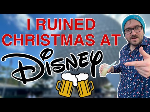 I RUINED Christmas at Disney! Drinking Around The World at Epcot!