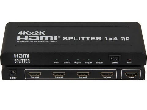 Bộ chia HDMI 1 in 4 out 2k 4k - Bộ chia HDMI 1 vào 4 ra hỗ trợ 3D 2K 4K