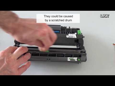 Weiße vertikale Linien über einer gedruckten Seite – eine schnelle Methode