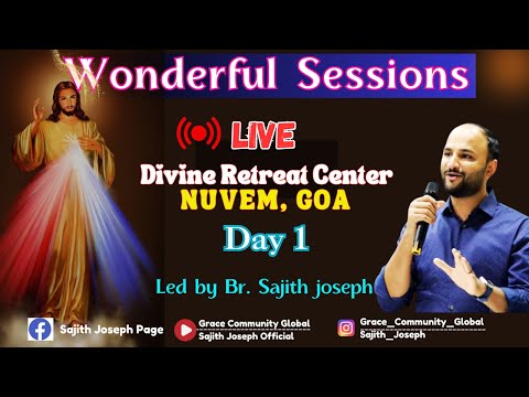 LIVE FROM DIVINE RETREAT CENTER NUVEM GOA | DAY 1 | BR. SAJITH  JOSEPH  05 JULY 2024