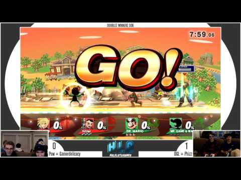Hole Lota Extra Credit : Pow & Gamerdelicacy Vs. DGL & Phizz  - SSB4 Winners