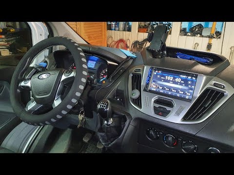 Montaż radia Android i kamery cofania do Ford Transit Custom