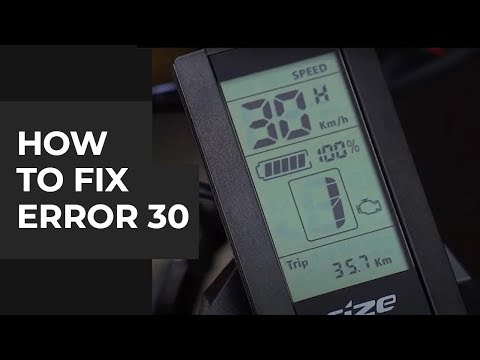 How to fix Error 30 on your Ebike