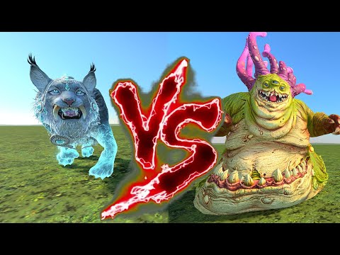 Snow Leopard VS Beast of Nurgle. Total War Warhammer 3