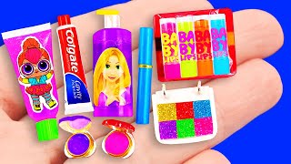 Download lagu 35 BARBIE HACKS : miniature makeup set, nail polish, lipstick, and more mp3