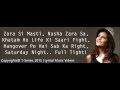 Saturday Night Aditi Singh Sharma Benny Dayal Neeraj Shridhar Janusz Kruciński With Lyrics