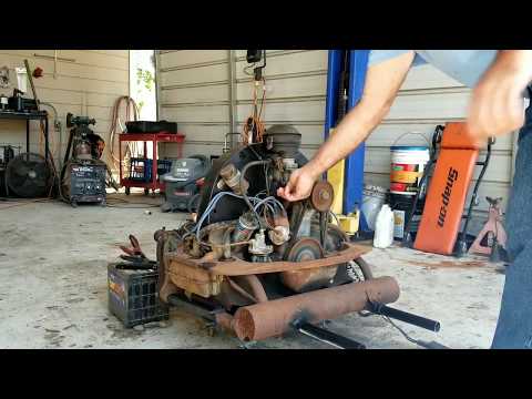 VW 36 HP first start in 35 years aftermath
