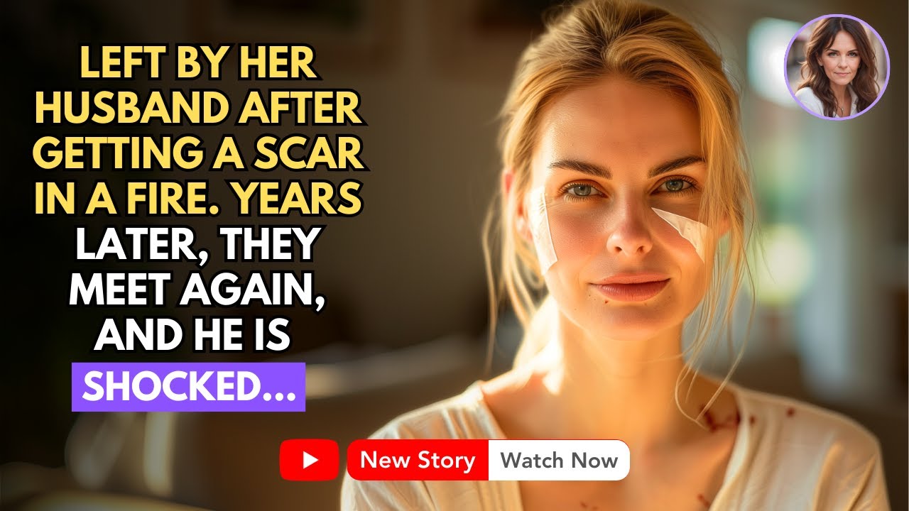 LEFT BY HER HUSBAND AFTER GETTING A SCAR IN A FIRE. YEARS LATER, THEY MEET AGAIN, AND HE IS...
