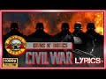 Guns N' Roses: Civil War (Lyrics Music Video) HD/HQ